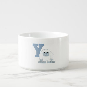 Y is for Yeti Cute Cartoon Yeti Monster Bowl