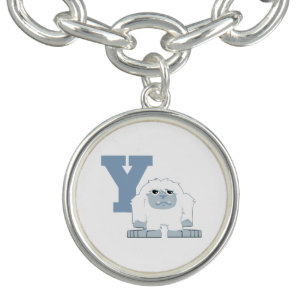 Y is for Yeti Cute Cartoon Yeti Monster Charm Bracelet