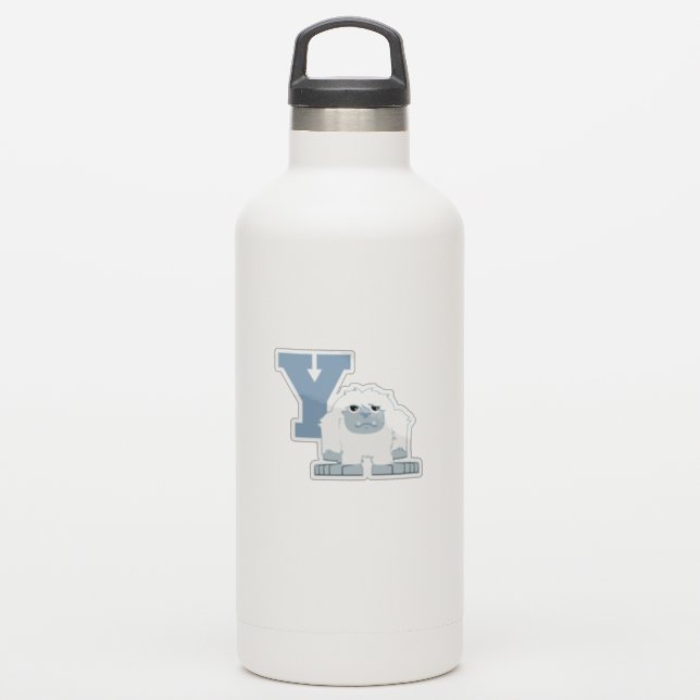 Y is for Yeti Cute Cartoon Yeti Monster Sticker (Waterbottle)