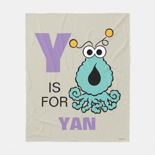 Y is for Yip_Yips  Add Your Name Fleece Blanket