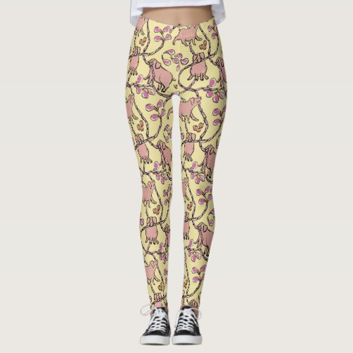 Y L Hilarious pattern Chinese Vietnamese Pig Year Leggings