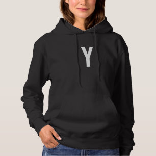 Y Letter Number Symbol Alphabet Initial Hoodie