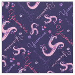 Y monogram and personalized name Yasmine fabric
