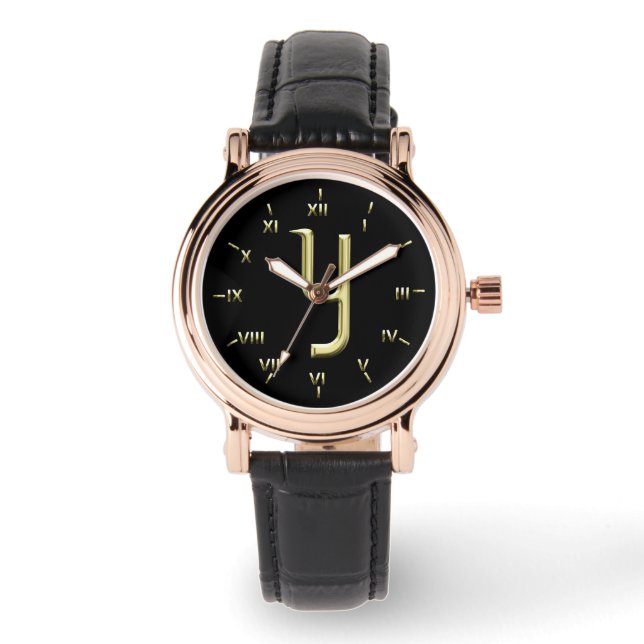 Y Monogrammed with Roman Numerals Watch (Front)