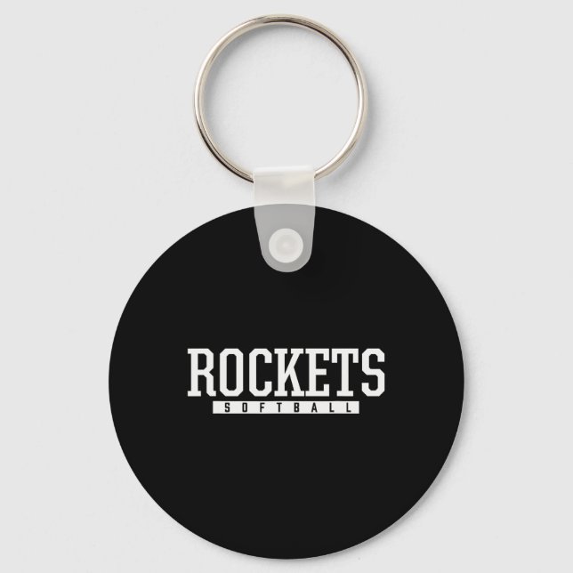 Y Rockets Softll Hs  Keychain (Front)