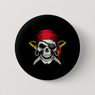 Y Skull Skeleton Halloween Costume Pirate Flag Button