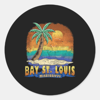 Y St. Louis Mississippi Vintage Distressed Souveni Classic Round Sticker