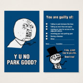 Y U NO PARK GOOD? (Front & Back)