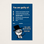 Y U NO PARK GOOD? (Back)