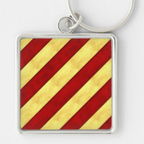 Y Yankee Watercolor Nautical Signal Maritime Flag Keychain
