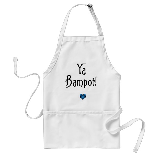 Ya Bampot funny Scottish banter patter slang Adult Apron (Front)