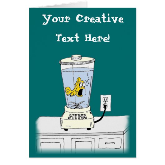 Ya Betcha I'm Stressed! (Fish in a Blender) Cards (Front)