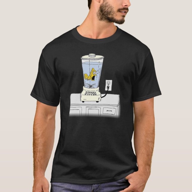 Ya Betcha I'm Stressed! (Fish in a Blender) T-Shirt (Front)