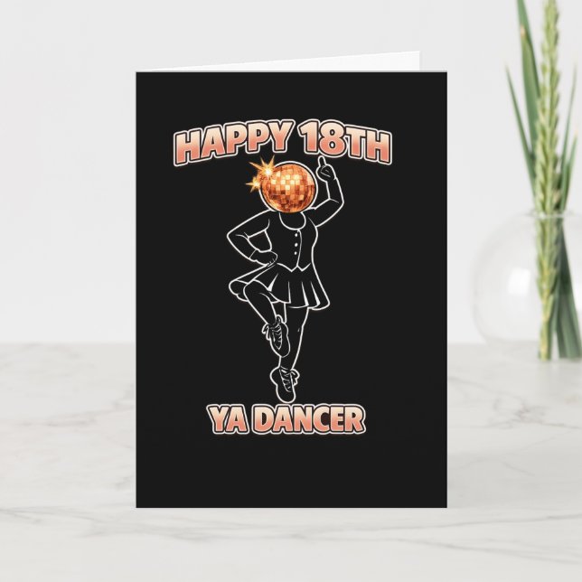 Ya Dancer Birthday Funny Scottish Scotland Card (Front)