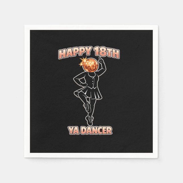 Ya Dancer Birthday Funny Scottish Scotland Napkins (Front)