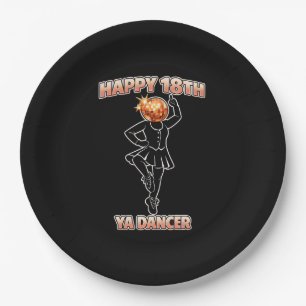 Ya Dancer Birthday Funny Scottish Scotland Paper Plates