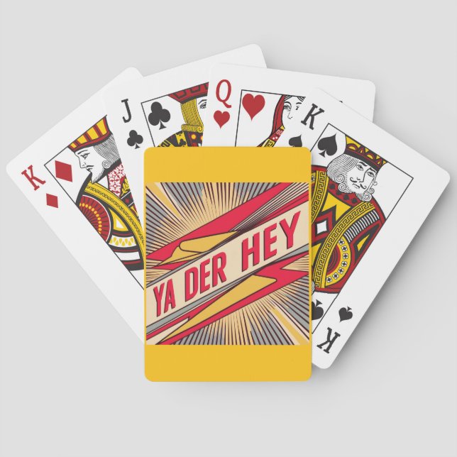 Ya Der Hey (Wisconsin Slang) Poker Cards (Back)