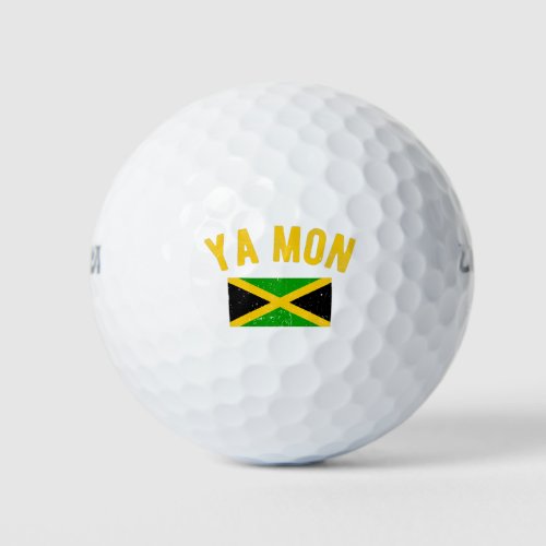 Ya Mon Jamaica Slang Funny Jamaican Phrase Golf Balls