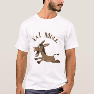 Ya! Mule running cartoon Tee 