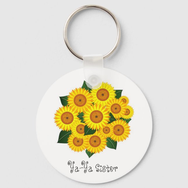 Ya-Ya Sunflower Keychain (Front)