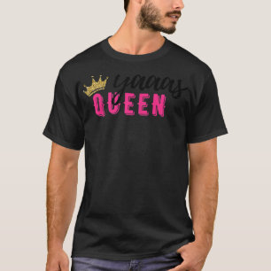 Yaaas Queen Modern Trendy Black Pink Gift for BFF T-Shirt