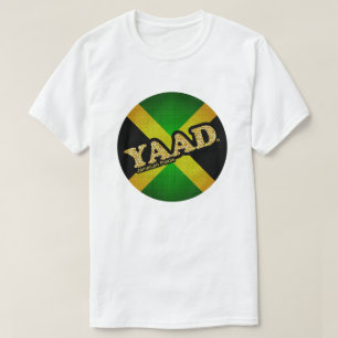 Yaad Jamaican Flag Round-Patterned T-Shirt