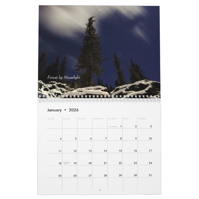 Yaak Country Calendar (Jan 2026)