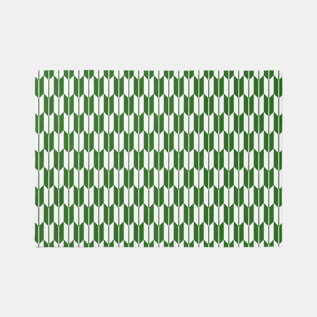 Yabane Arrow Feather Japanese Pattern Rug (Front)