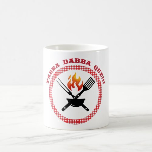 Yabba Dabba Que Adult Apron Coffee Mug