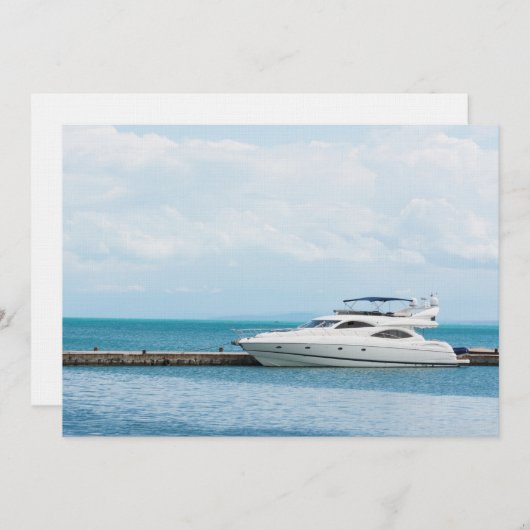 Yacht at mooring (Front/Back)