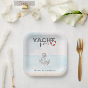 Yacht Boat Cruise Birthday Party  Paper Plates