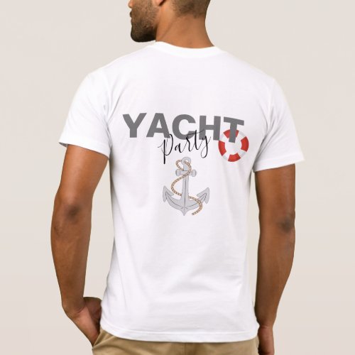 Yacht Boat Cruise Birthday Party  T_Shirt