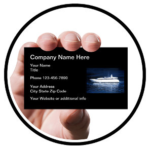 Yacht Boat Nautical Theme Business Card
