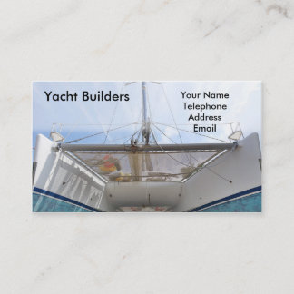Yacht Builders and Boat Rental Business Card