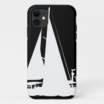 Yacht Iphone 11 Case by LeSilhouette at Zazzle