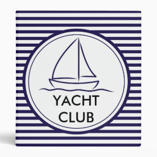 Yacht Club 3 Ring Binder