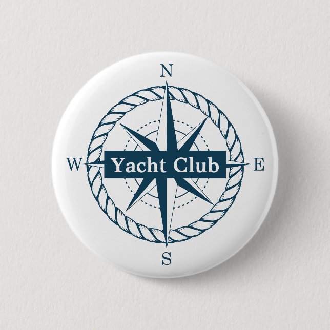 Yacht Club Badge Button (Front)