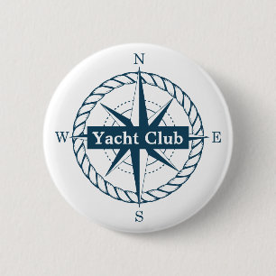 Yacht Club Badge Button