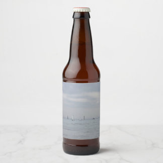 Yacht club beer bottle label