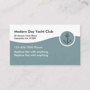 Yacht Club Business Cards