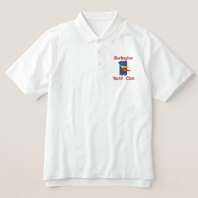 Yacht Club Embroidered Polo (Design Front)