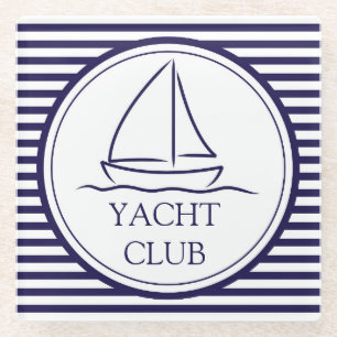 Yacht Club Glass Coaster