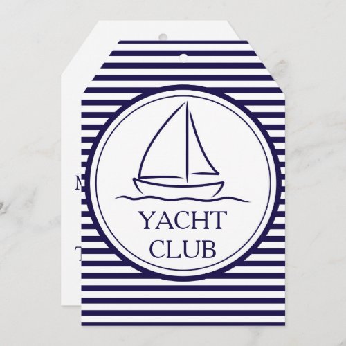Yacht Club Invitation
