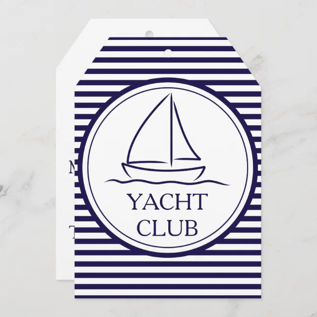 yacht club invitation