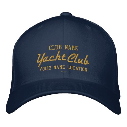 Yacht Club Personalizable Cap