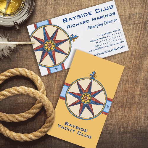 Yacht Club Sailing Club Marina Business Card