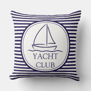 Yacht Club Throw Pillow