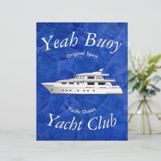 Yacht Club Yeah Buoy (Standing Front)