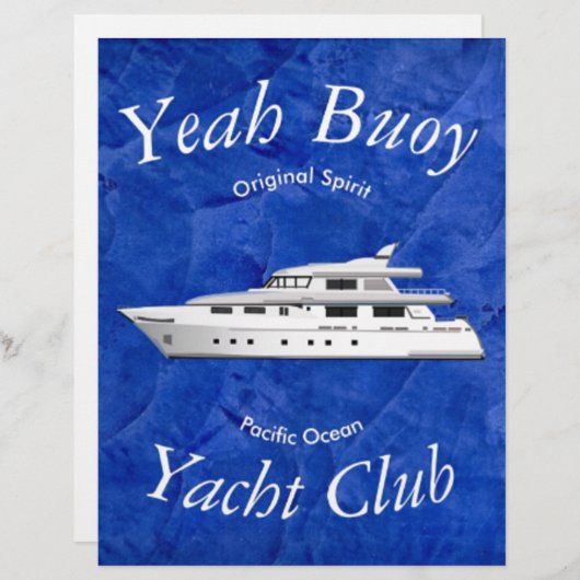 Yacht Club Yeah Buoy (Front/Back)