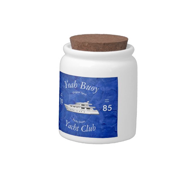 Yacht Club Yeah Buoy Candy Jar (Left)